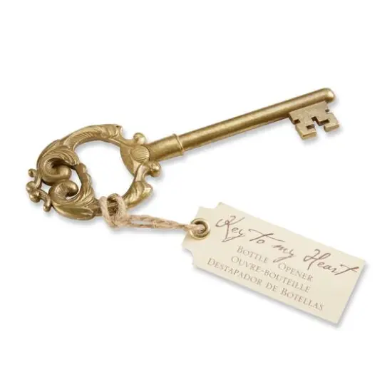 Kate Aspen&reg; Key to My Heart Antique Bottle Opener, 4ct. {1}