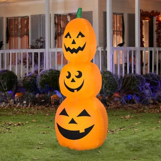 3.5ft. Airblown&reg; Inflatable Halloween Pumpkin Stack Scene {3}