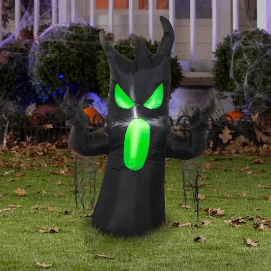3.5ft. Airblown&reg; Inflatable Halloween Black Scary Tree {3}