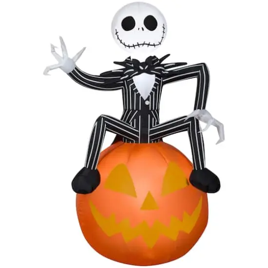 3.5ft. Airblown&reg; Inflatable Halloween Nightmare Before Christmas Jack on Pumpkin {1}