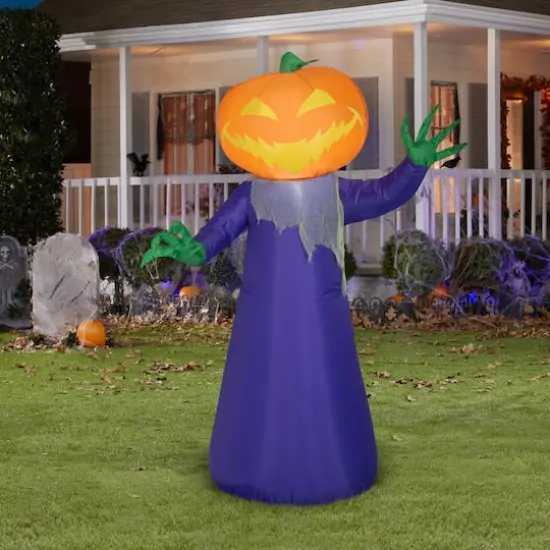 4ft. Airblown&reg; Inflatable Halloween Pumpkin Reaper {3}