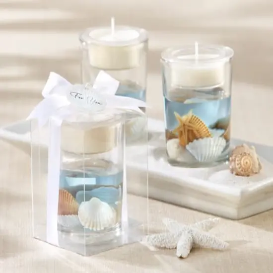 Kate Aspen&reg; Seashell Gel Tea Light Holders, 4ct. {3}