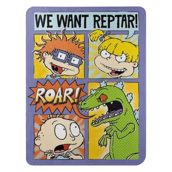NickRewind We Want Reptar Fleece Throw {1}