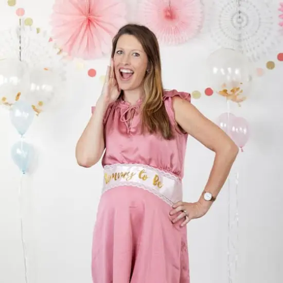 Kate Aspen&reg; Baby Shower Belly Sash & Game Set {3}