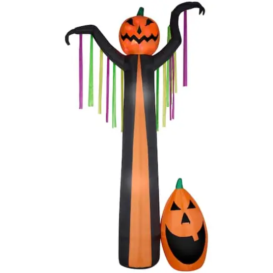 12ft. Projection Airblown® Inflatable Halloween Fire & Ice Frightening Pumpkin Scene {1}