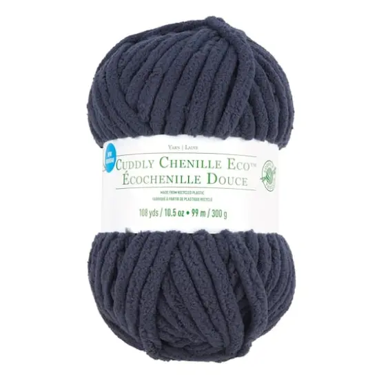 Cuddly Chenille Eco&trade; Yarn by Loops & Threads&trade; Navy Blue {1}
