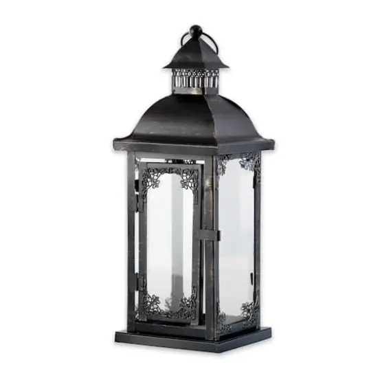 Kate Aspen&reg; Medium Antique Black Decorative Lantern {1}