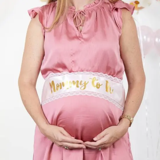 Kate Aspen&reg; Baby Shower Belly Sash & Game Set {8}