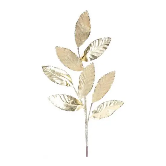 28" Gold Glittered Leaf Sprays, 6ct. {4}