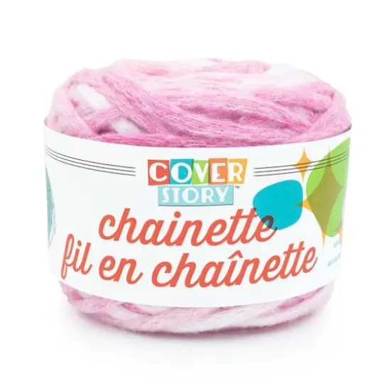 Lion Brand&reg; Cover Story&trade; Chainette Yarn Pink {1}