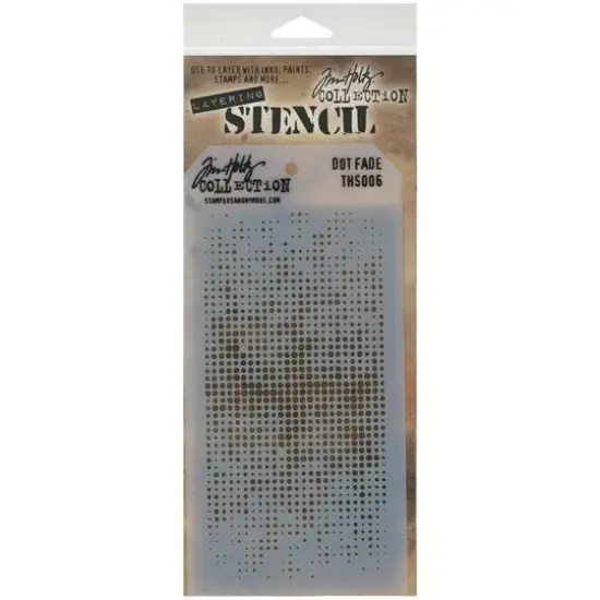 Stampers Anonymous Tim Holtz&reg; Dot Fade Layered Stencil {1}