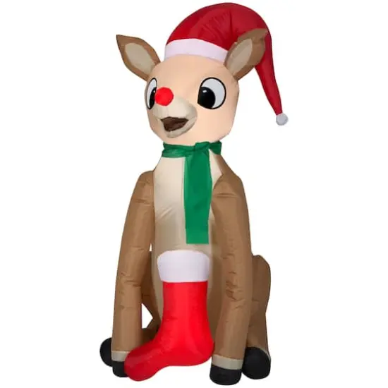 4.5ft. Airblown&reg; Inflatable Christmas Rudolph {1}