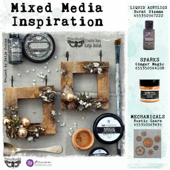 Finnabair&reg; Mechanicals Rustic Gears Metal Embellishments {4}