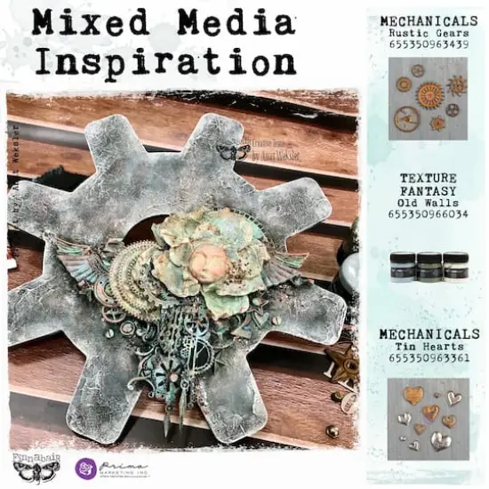 Finnabair&reg; Mechanicals Rustic Gears Metal Embellishments {3}