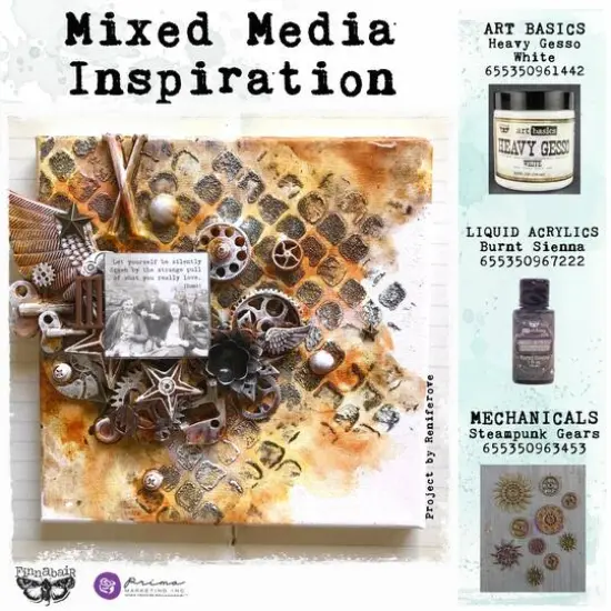 Finnabair&reg; Mechanicals Steampunk Gears Metal Embellishments {5}