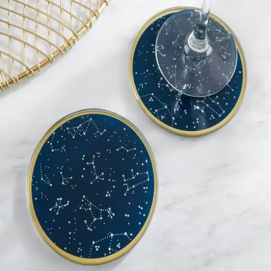 Kate Aspen&reg; Under the Stars Glass Coaster Sets, 4ct. {4}
