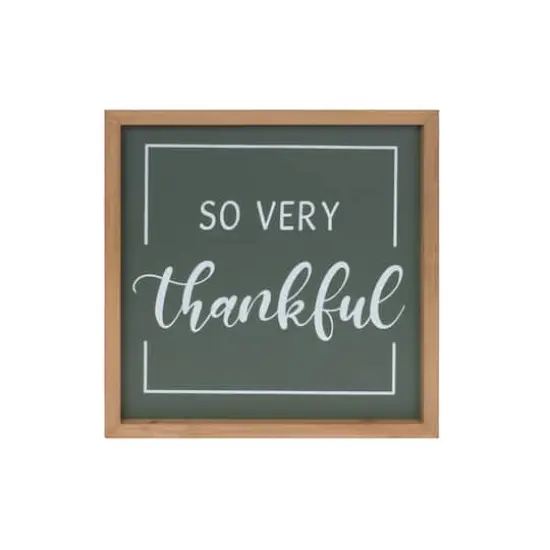Gather and Thankful Sentiment Sign Set {4}