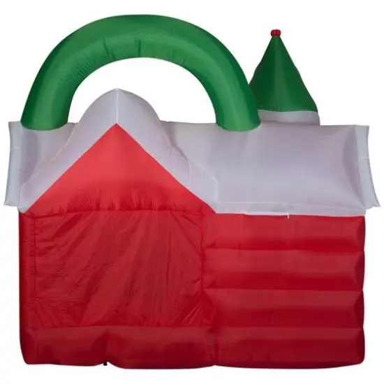 7.4ft. Airblown&reg; Inflatable Christmas Santa's Workshop Scene {4}