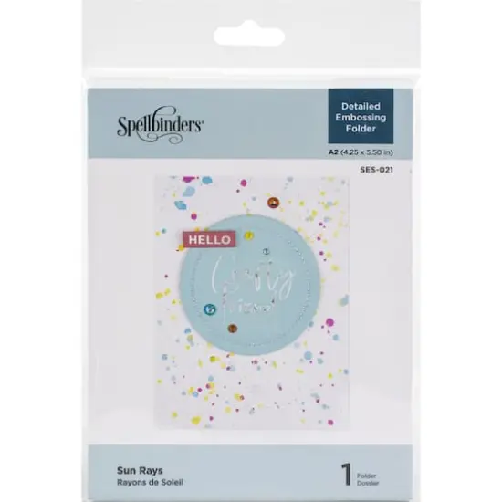 Spellbinders&reg; Sun Rays Embossing Folder {1}