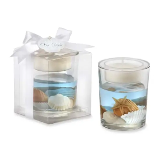 Kate Aspen&reg; Seashell Gel Tea Light Holders, 4ct. {1}