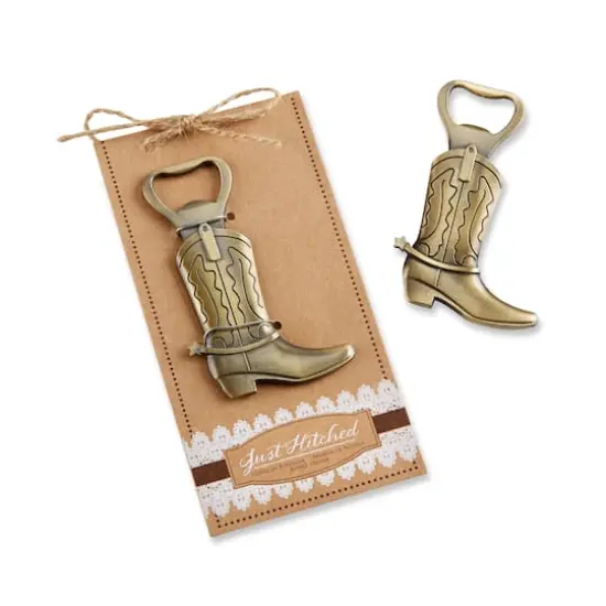 Kate Aspen&reg; Just Hitched Cowboy Boot Bottle Opener, 4ct. {1}
