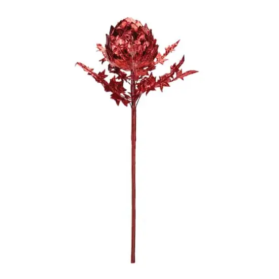 Red Metallic Artichoke Stems, 2ct. {4}