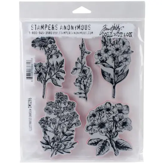 Stampers Anonymous Tim Holtz® Illustrated Garden Cling Stamp Set {1}