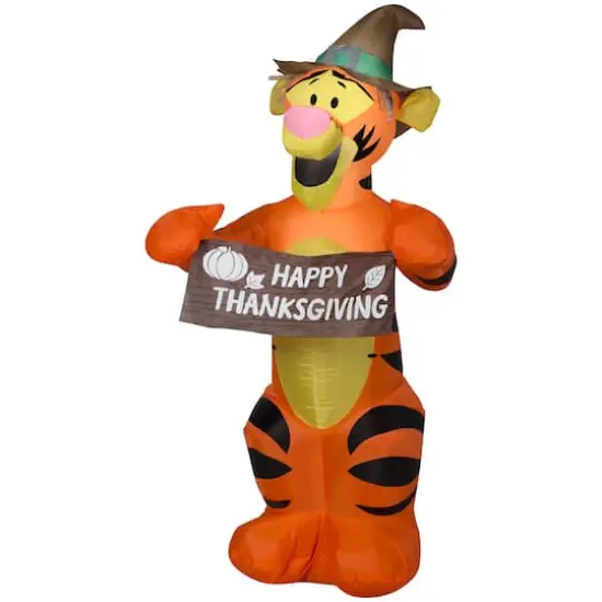 3.5ft. Airblown&reg; Inflatable Disney Harvest Tigger {1}