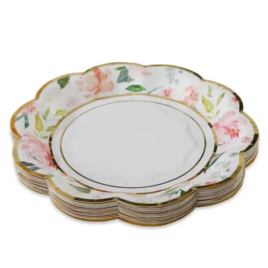 Kate Aspen&reg; 7" Brunch Floral Paper Plates, 32ct. {1}