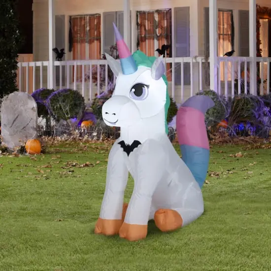 3.5ft. Airblown&reg; Inflatable Halloween Baby Unicorn {3}