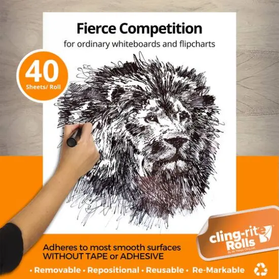 Cling-rite Dry Erase Economy Roll {6}