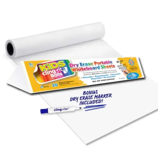 Kids Cling-rite Dry Erase Roll {1}