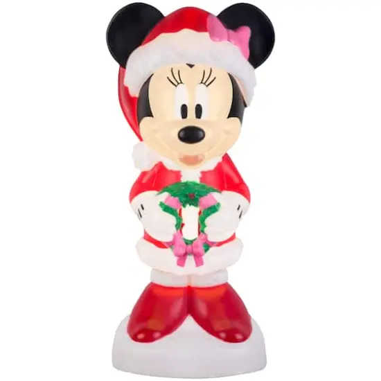 2ft. Lighted Blow Mold Christmas Minnie Mouse {1}