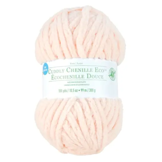 Cuddly Chenille Eco&trade; Yarn by Loops & Threads&trade; Pink Cherub {1}