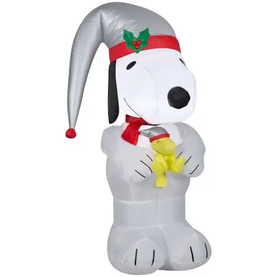 3.5ft. Airblown&reg; Inflatable Christmas Snoopy & Woodstock {1}