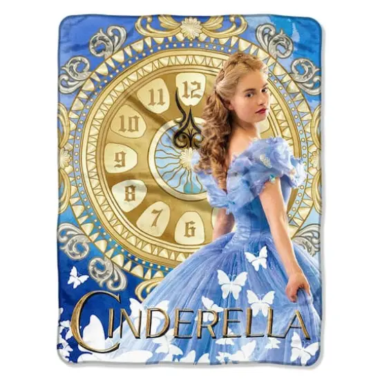 Cinderella Clock Strikes Fleece Throw {1}