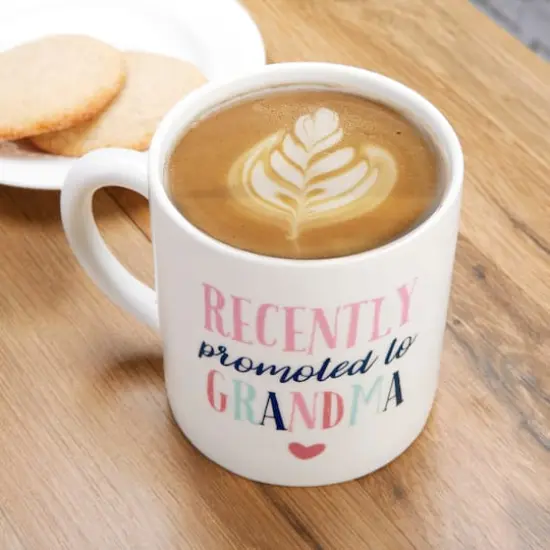 Kate Aspen&reg; Promoted To Grandma 16 oz. White Coffee Mug {7}