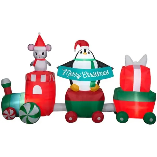 5.5ft. Airblown&reg; Inflatable Christmas Train Scene {1}
