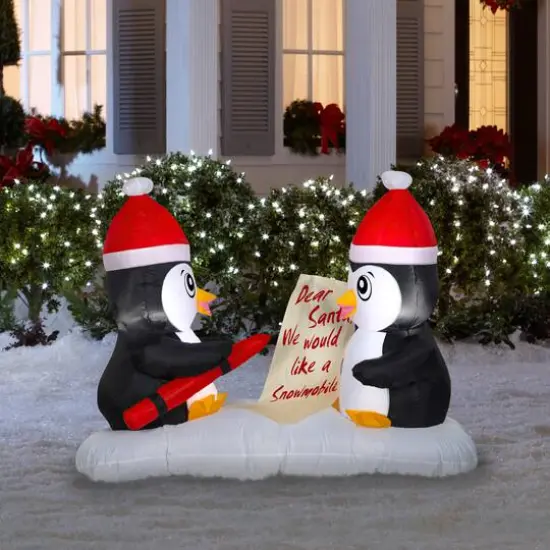 3ft. Airblown&reg; Inflatable Penguin Letters Scene {3}