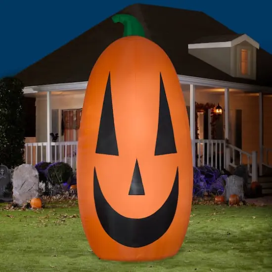12ft. Airblown&reg; Inflatable Halloween Extra Bright Happy Pumpkin {3}