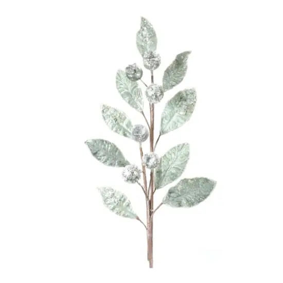 Glittered Pod Leaf Spray, 2ct. {3}