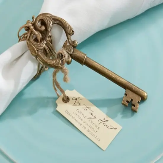 Kate Aspen&reg; Key to My Heart Antique Bottle Opener, 4ct. {3}