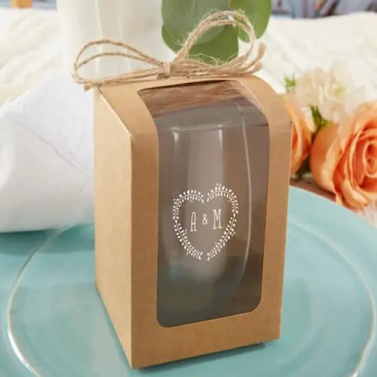 Kate Aspen&reg; Kraft Glassware Gift Box Set, 12ct. {3}
