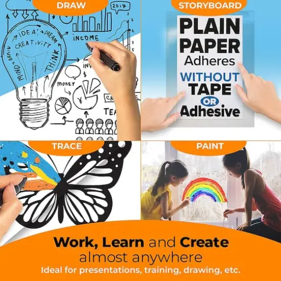 Clear Cling-rite Dry Erase Roll {4}