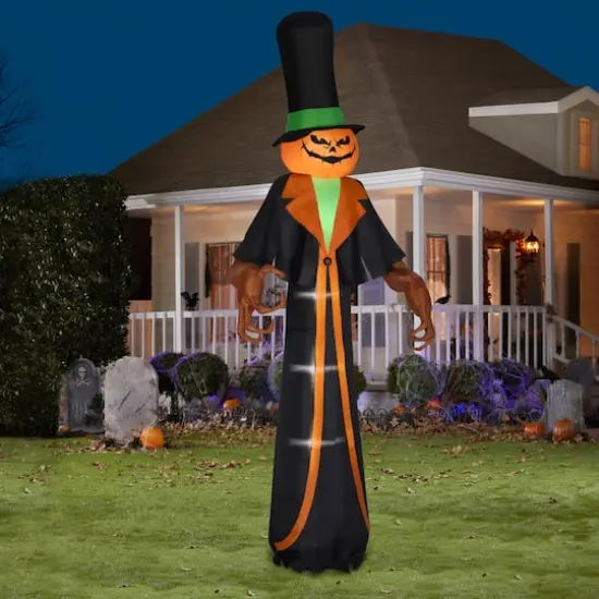 12ft. Airblown&reg; Inflatable Halloween Pumpkin Scrooge {3}