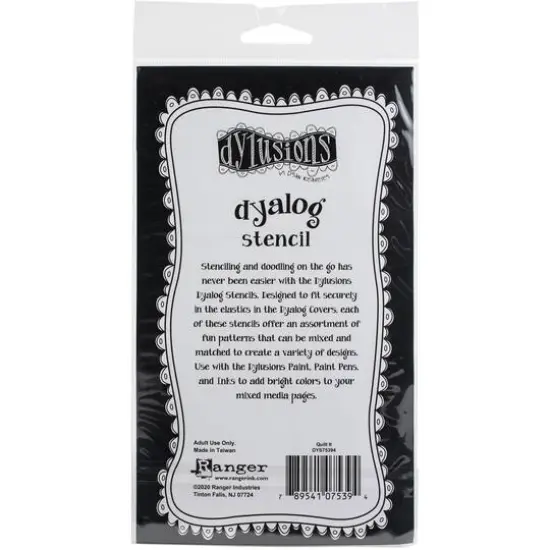 Dyan Reaveley's Dylusions Quilt It Dyalog Stencil {3}