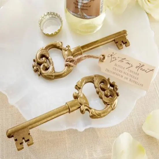 Kate Aspen&reg; Key to My Heart Antique Bottle Opener, 4ct. {5}