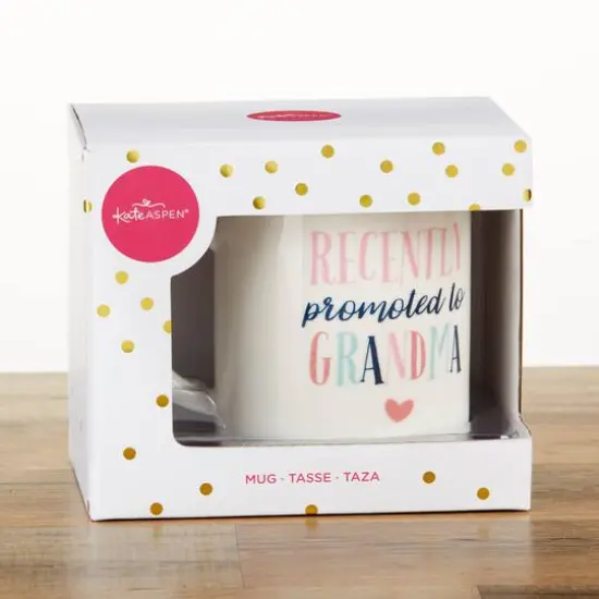 Kate Aspen&reg; Promoted To Grandma 16 oz. White Coffee Mug {4}