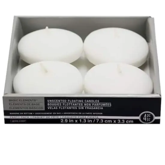 Basic Elements&trade; White Floating Candles, 4ct. by Ashland&reg; {7}