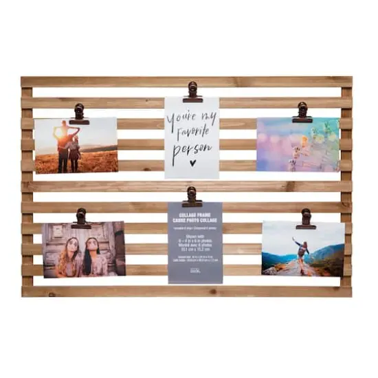 6 Opening16" x 24" Grid Board Collage Frame with Clips by Studio D&eacute;cor&reg; {1}